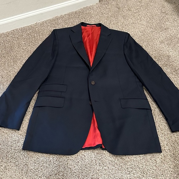 42R Suitsupply Navy Mens Sport Coat Blazer - Picture 2 of 4